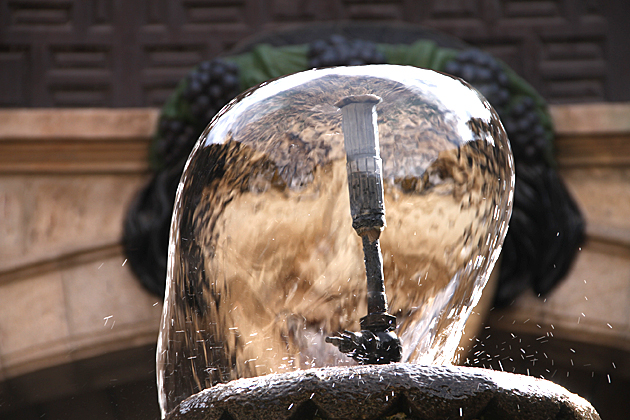 Potosi Casa de la Moneda fountain