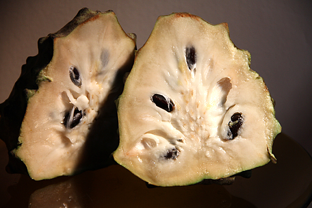 Inside of cherimoya