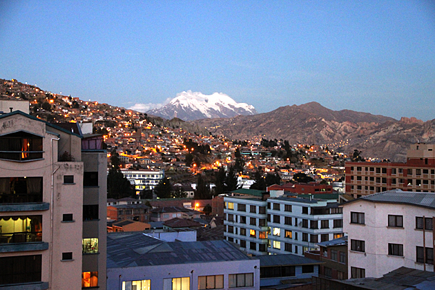 La Paz City in Bolivia 