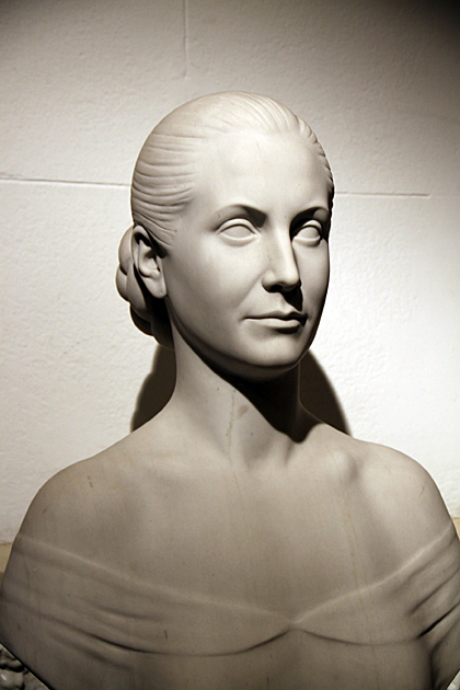 Evita statue at the Museo Evita in Buenos Aires