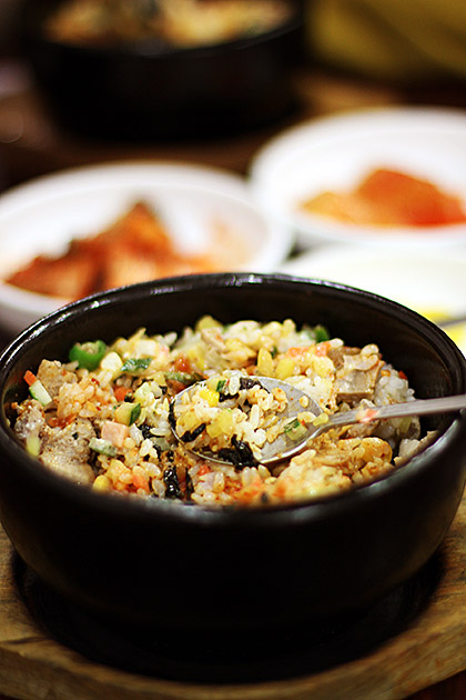 Yeongyang dolsotbap (hot stone pot rice dish)