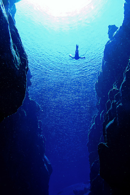 Snorkeling at the Silfra Fissure