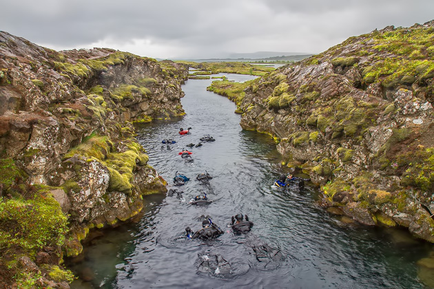 Snorkeling in Iceland