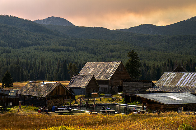 Houses at the Burgdorf hot springs