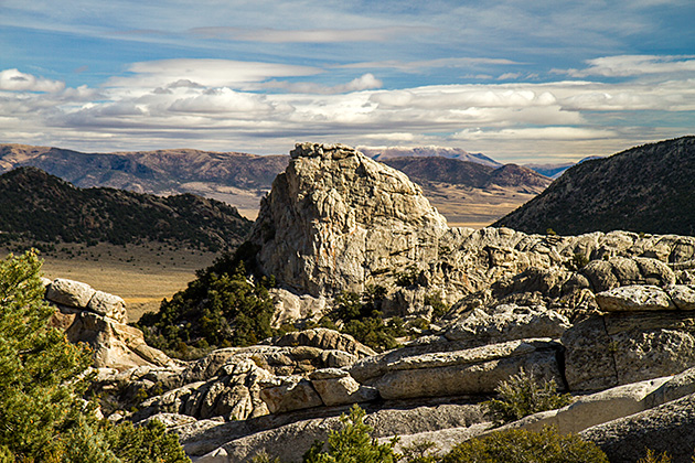 Landscape City of Rocks in Idaho