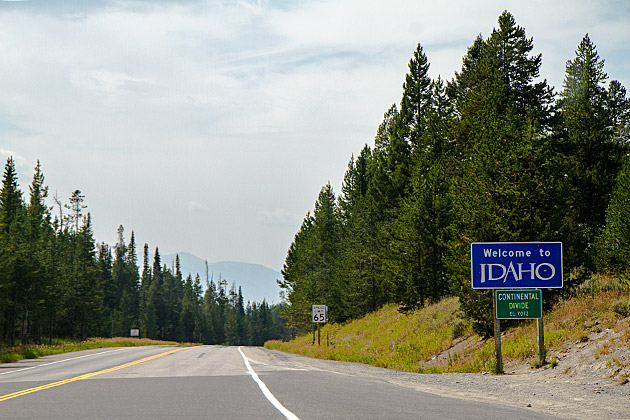 Welcome to Idaho sign