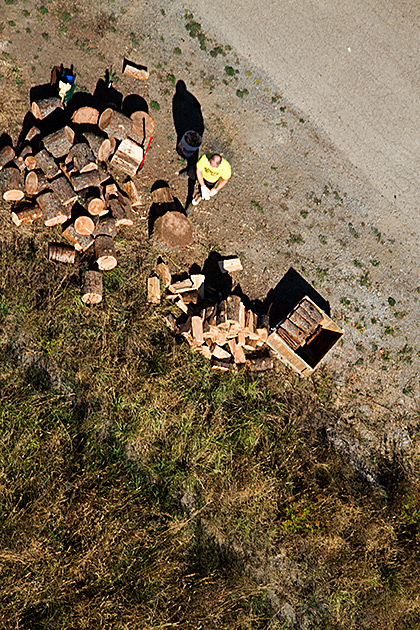 Chopping Wood In Idaho