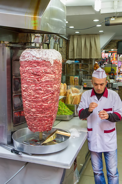 Huge gyro kebap