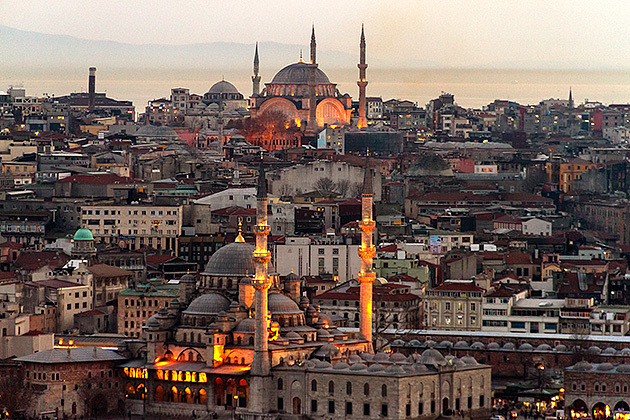 View from Galata Tower Istanbul panorama