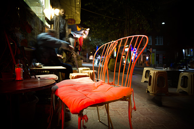 Chairs outside Istanbul