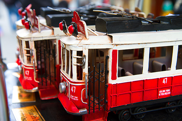 Istanbul tram souvenirs