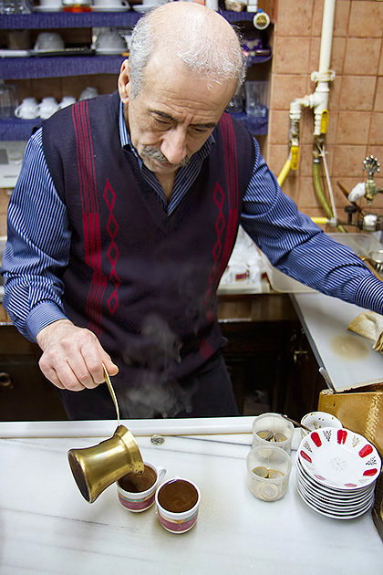 The master of Turkish Coffee in Istanbul