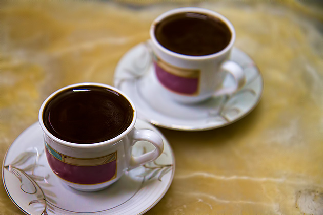 Little cups with Turkish Coffee