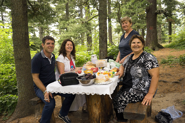 Family Picnic forest in Macedona