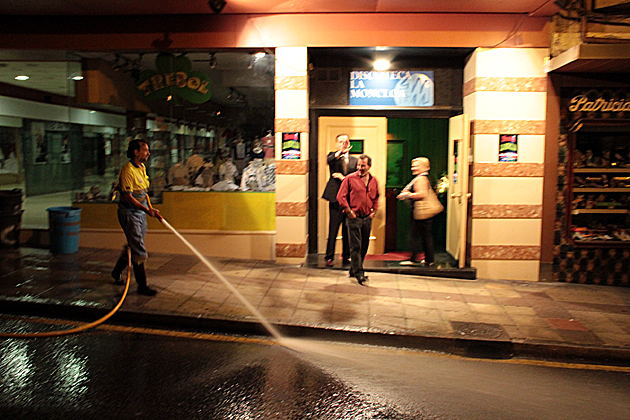 Cleaning up after San Mateo Oviedo