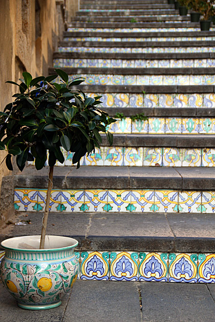 Caltagirone stair tiles