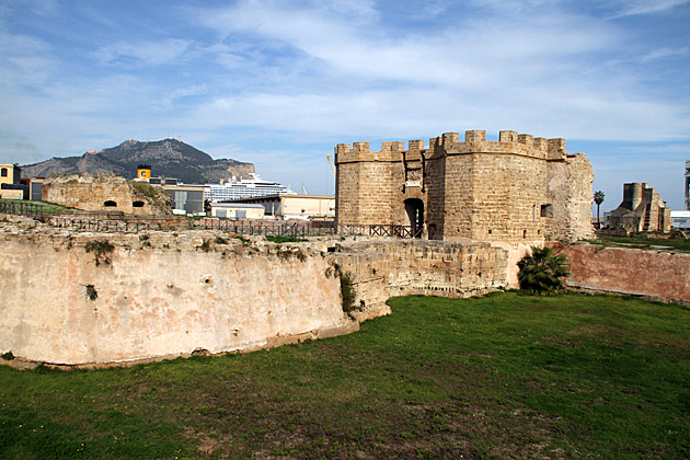 Castle by the sea in Palermo