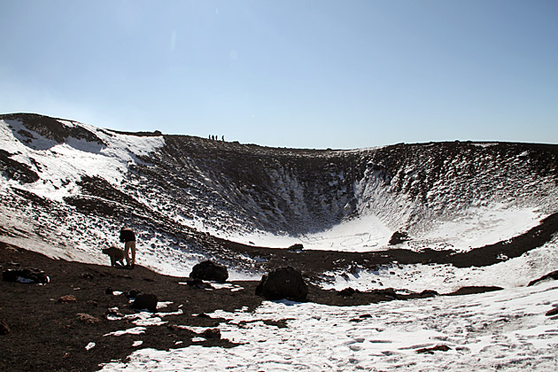 Small crater Mount Etna