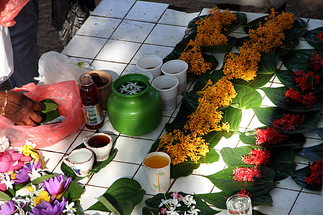 Pattini Devale flower offering