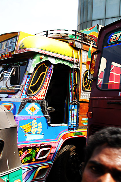 Colorful bus in Sri Lanka