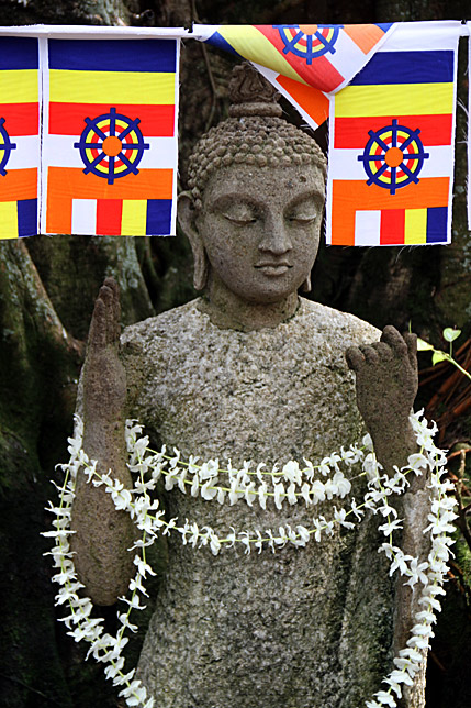 Gangaramaya Temple flags