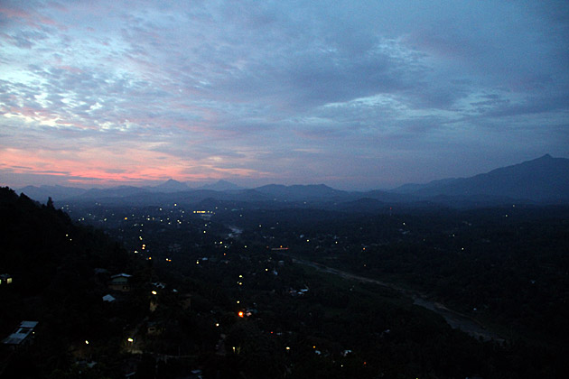 Sunset over Kandy Sri Lanka