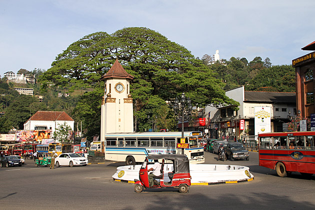 Kandy roundabout in Sri Lanka