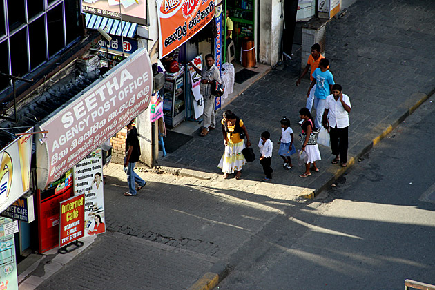 Family in Kandy Sri Lanka