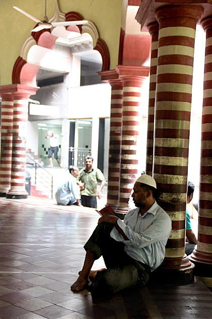 Reading the Koran in Colombo Sri Lanka 