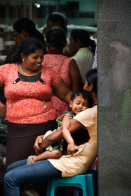 Sleeping toddler in Sri Lanka