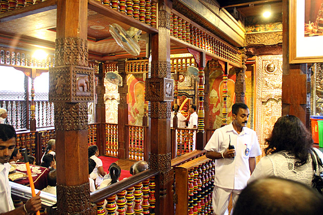Inside Temple of the Tooth Kandy, Sri Lanka