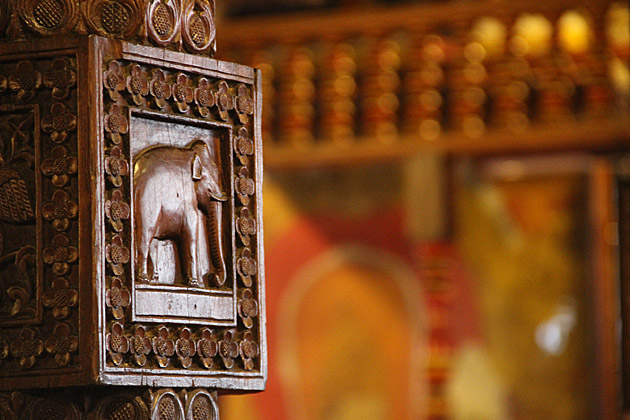 Temple of the Tooth elephant decoration