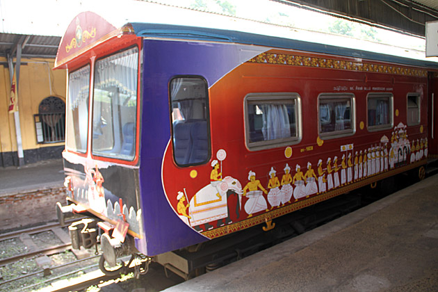 Colorful train Sri Lanka