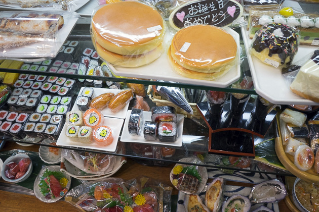Fake plastic food store Tokyo
