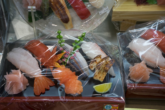 Fake plastic sushi set