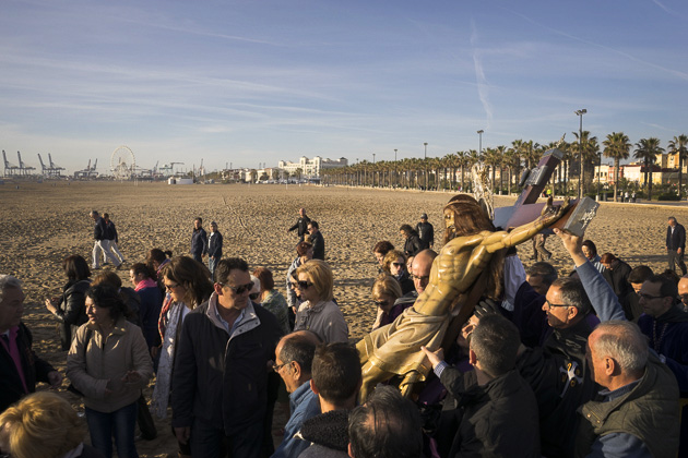 Semana Santa Marinera beach procession