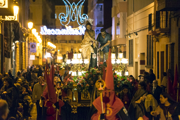 Semana Santa Marinera nigh procession