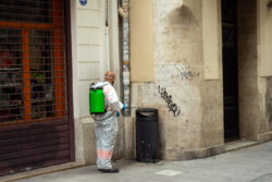 Disinfecting Streets Valencia