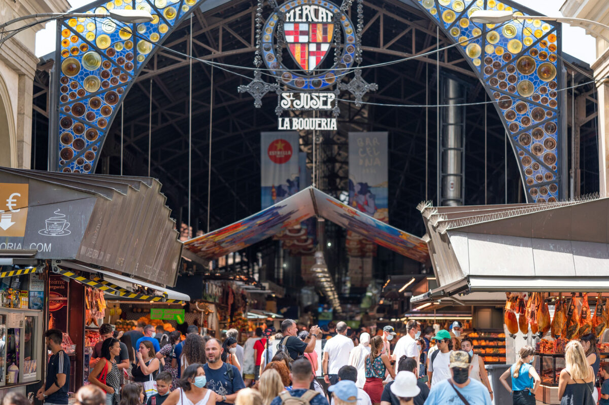 Stock Photo Mercado de La Boqueria Barcelona