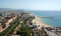 Beach Barcelona Photo Aerial