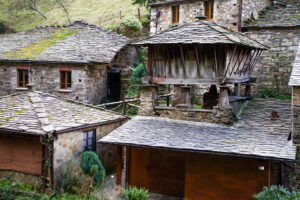 Traditional stone village Asturias