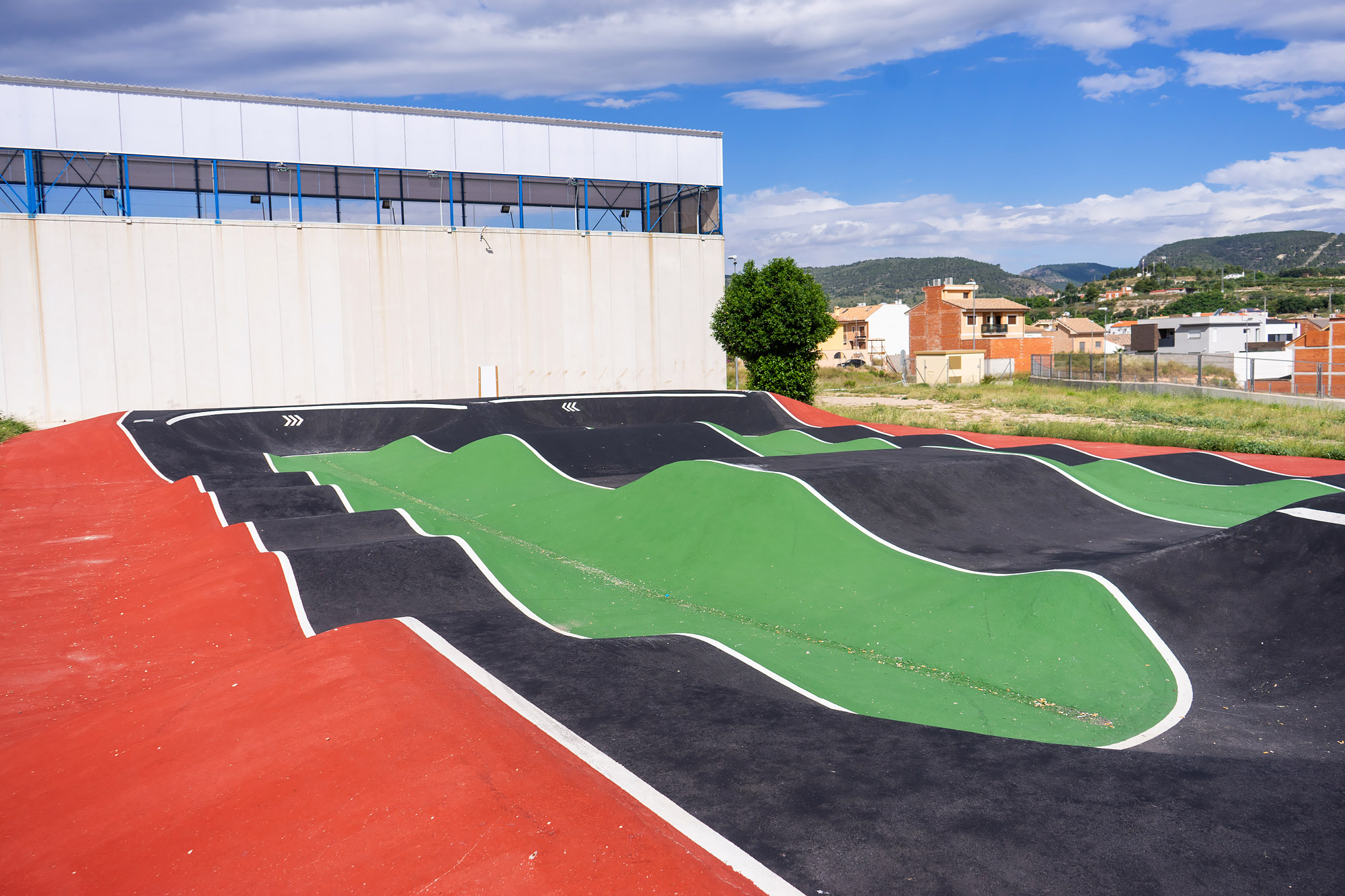 Outdoor skate park in province of Valencia