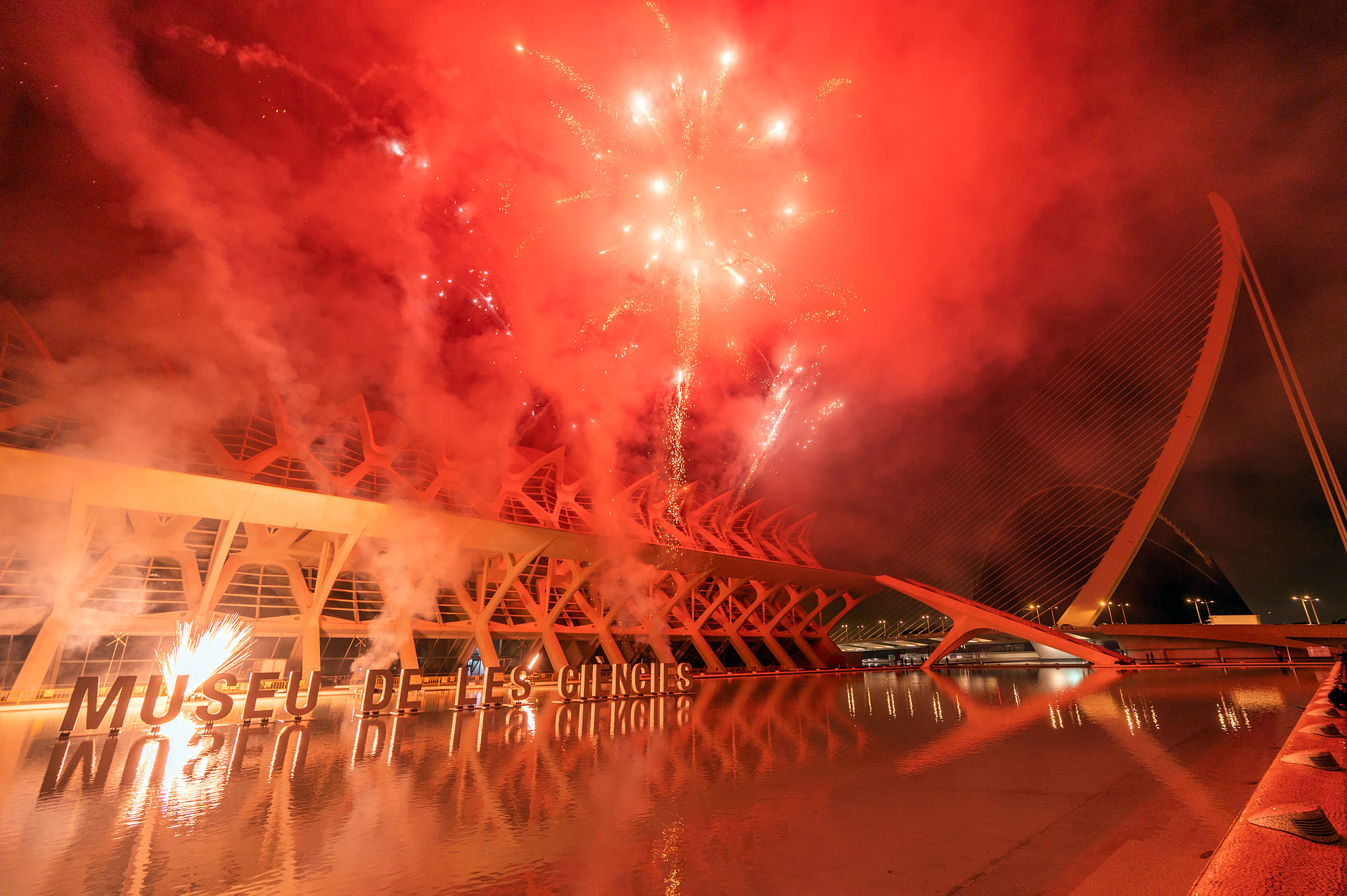 Reflecting Fireworks Valencia