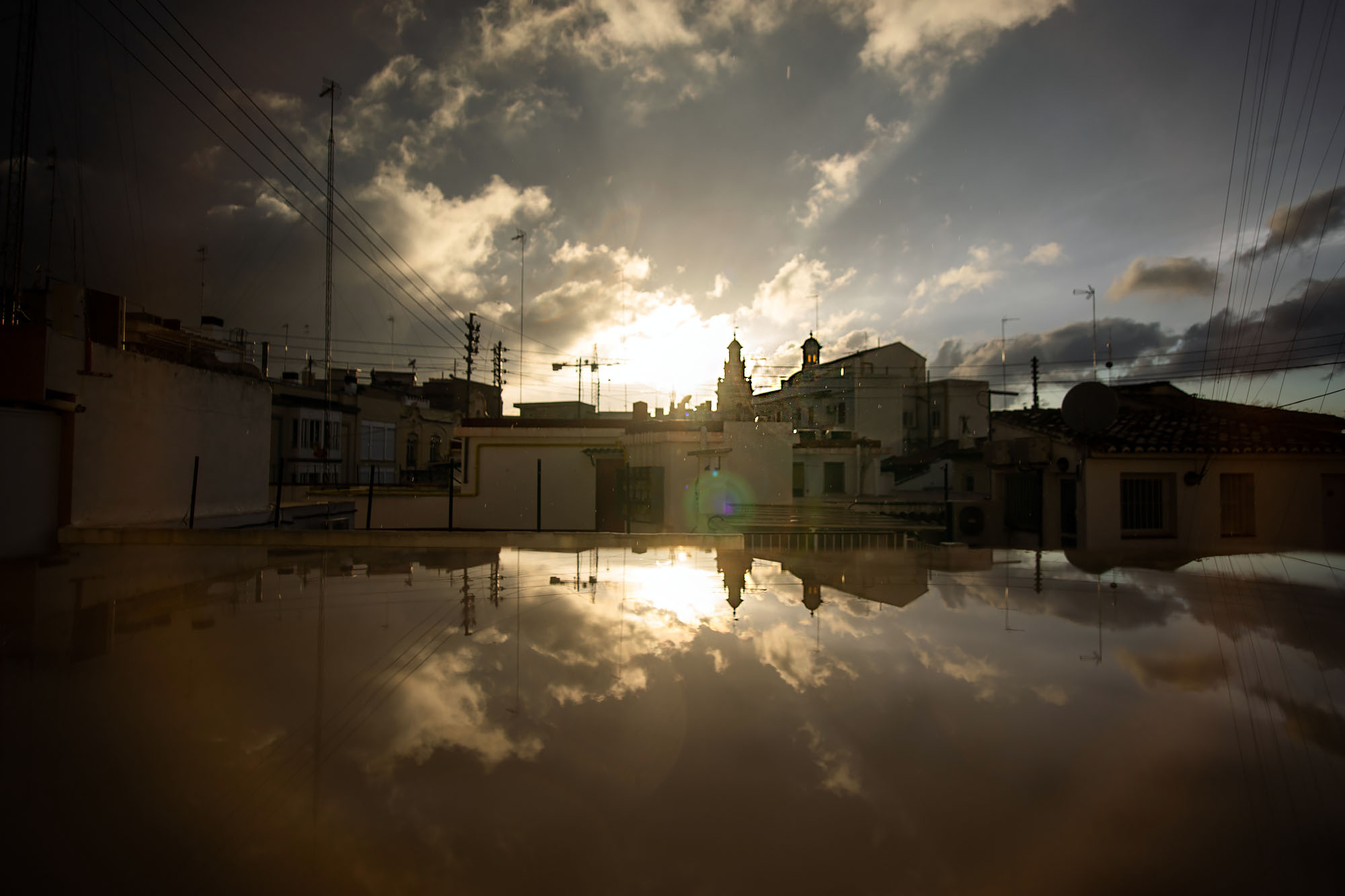 Reflecting city scape Valencia