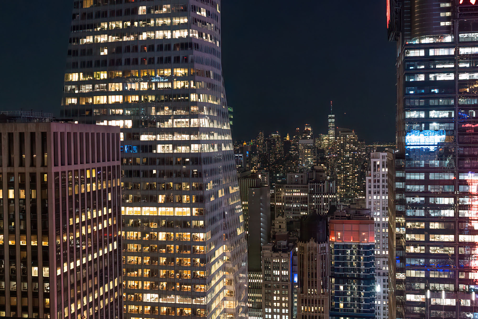 Hotels at night new york city