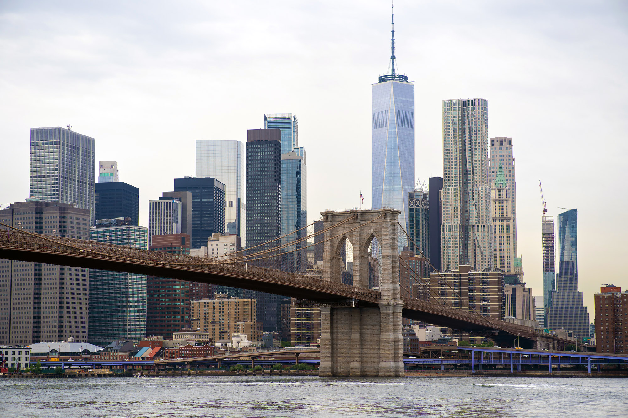 One world Trade Center Brooklyn Bridge