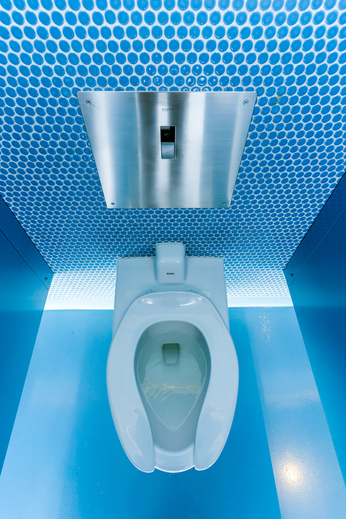 Blue Toilet New York City