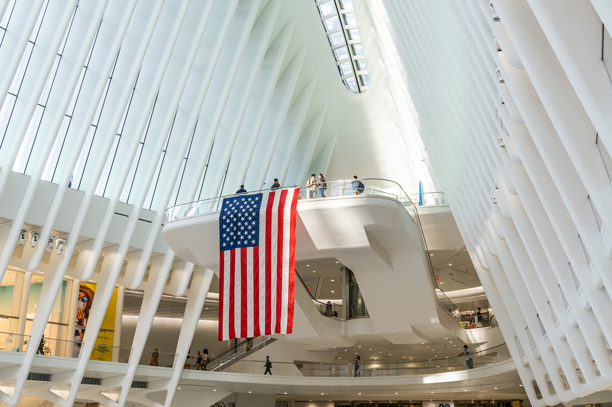USA Flag Calatrava Buildings