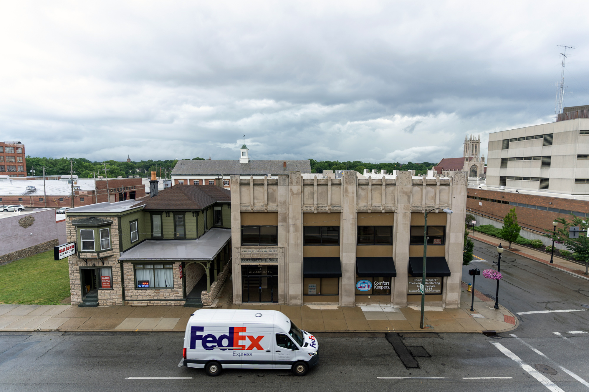 Fedex Delivery Truck in Springfield Ohio