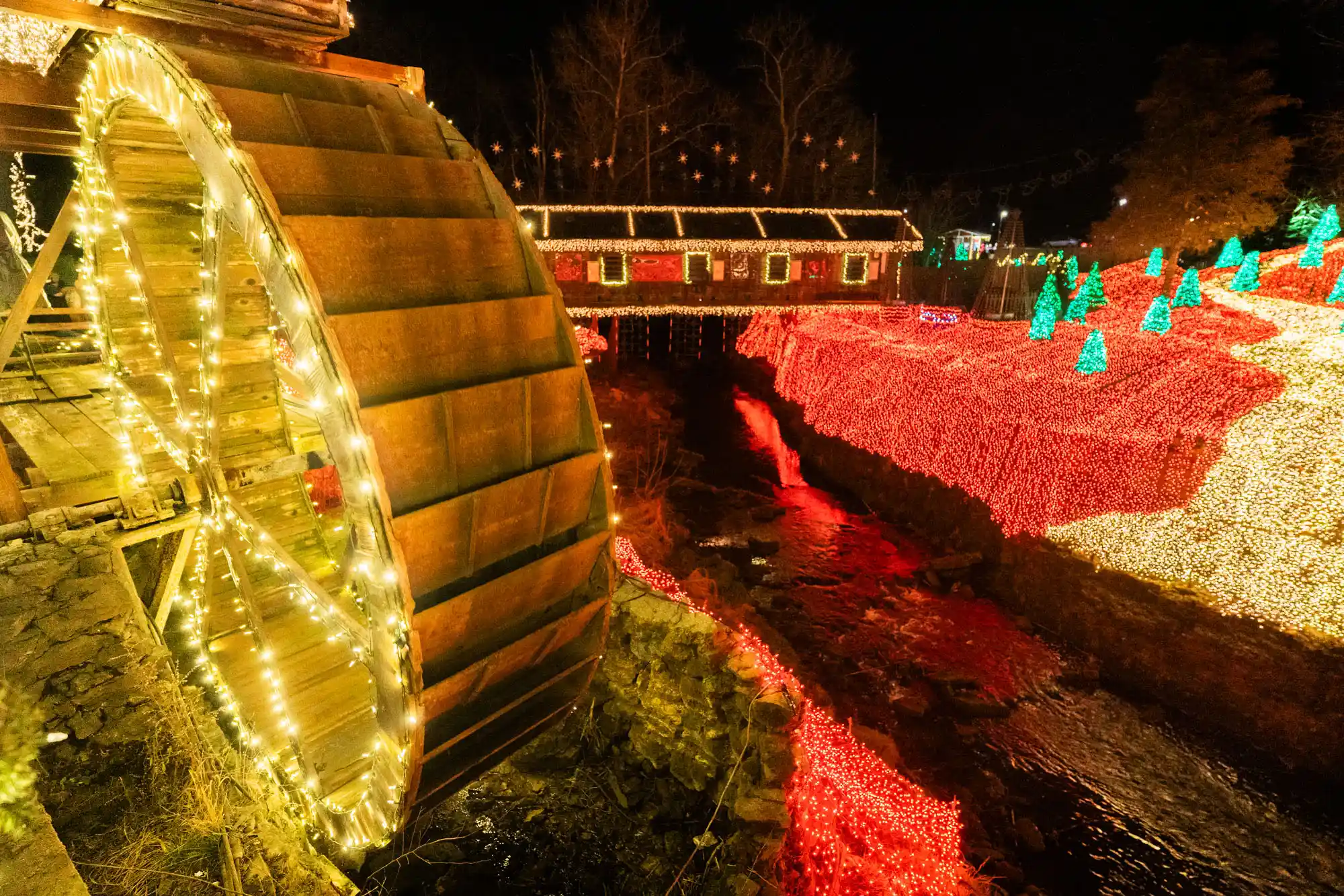 Clifton Mill Ohio Christmas Lights